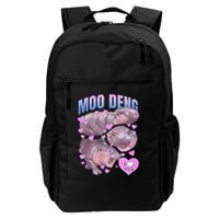 Pygmy Hippo Vintage Moo Dang Bootleg Funny Moodeng Gift Backpack