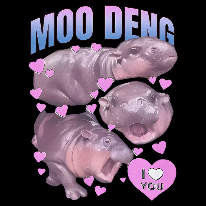 Pygmy Hippo Vintage Moo Dang Bootleg Funny Moodeng Gift Bucket Hat