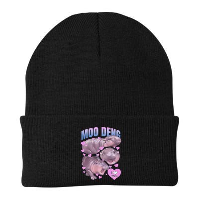 Pygmy Hippo Vintage Moo Dang Bootleg Funny Moodeng Gift Beanie