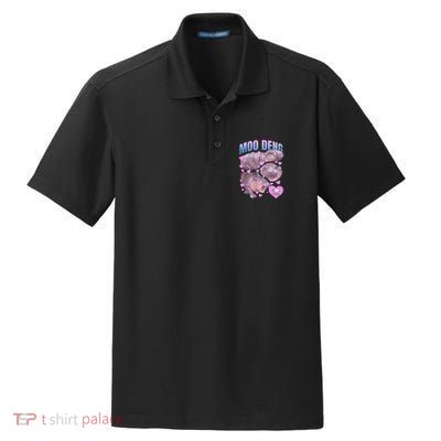 Pygmy Hippo Vintage Moo Dang Bootleg Funny Moodeng Gift Dry Zone Grid Polo