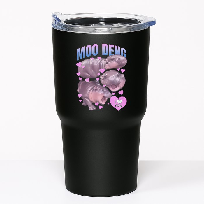 Pygmy Hippo Vintage Moo Dang Bootleg Funny Moodeng Gift Tumbler