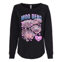 Pygmy Hippo Vintage Moo Dang Bootleg Funny Moodeng Gift Womens California Wash Sweatshirt