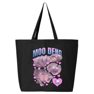 Pygmy Hippo Vintage Moo Dang Bootleg Funny Moodeng Gift 25L Jumbo Tote