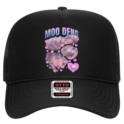 Pygmy Hippo Vintage Moo Dang Bootleg Funny Moodeng Gift Trucker Hat