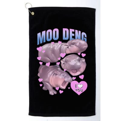 Pygmy Hippo Vintage Moo Dang Bootleg Funny Moodeng Gift Golf Towel