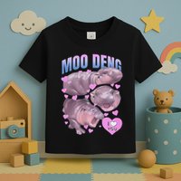 Pygmy Hippo Vintage Moo Dang Bootleg Funny Moodeng Gift Toddler T-Shirt