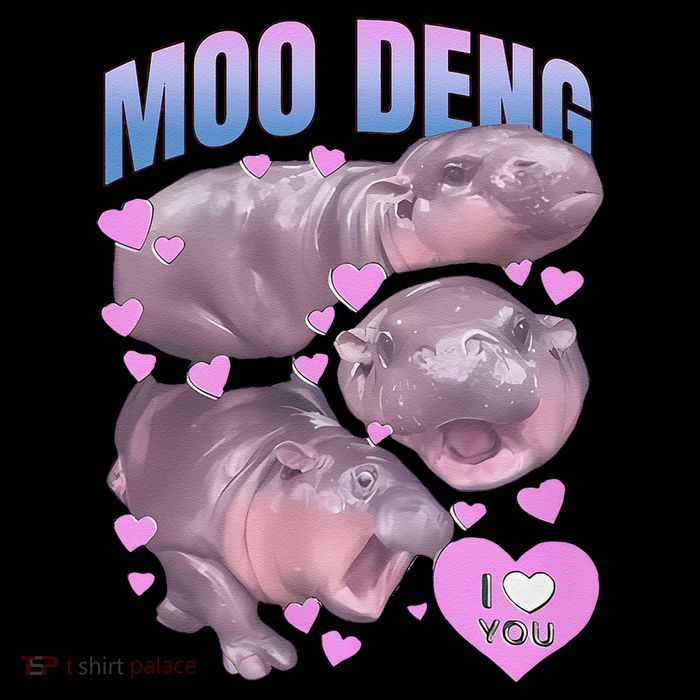 Pygmy Hippo Vintage Moo Dang Bootleg Funny Moodeng Gift Visor