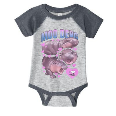 Pygmy Hippo Vintage Moo Dang Bootleg Funny Moodeng Gift Infant Baby Jersey Bodysuit