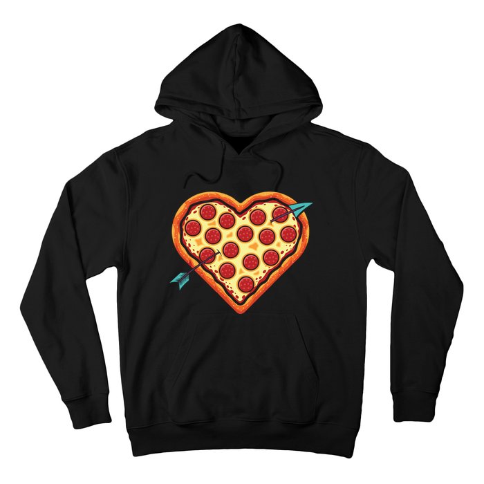 Pizza Heart Valentines Day Hoodie