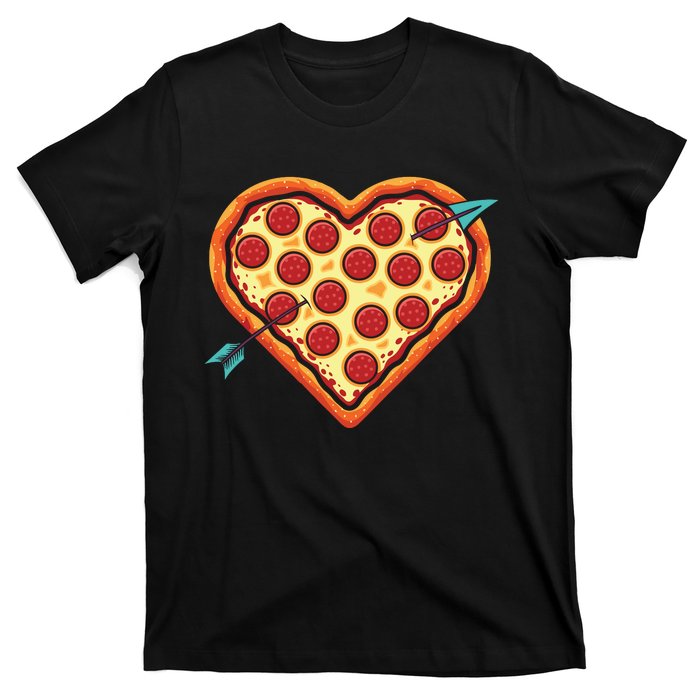 Pizza Heart Valentines Day T-Shirt