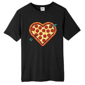 Pizza Heart Valentines Day Tall Fusion ChromaSoft Performance T-Shirt