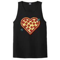 Pizza Heart Valentines Day PosiCharge Competitor Tank