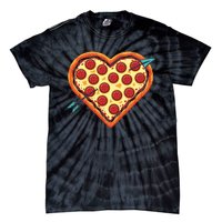 Pizza Heart Valentines Day Tie-Dye T-Shirt