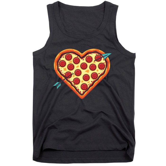 Pizza Heart Valentines Day Tank Top