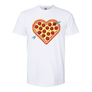 Pizza Heart Valentines Day Softstyle CVC T-Shirt