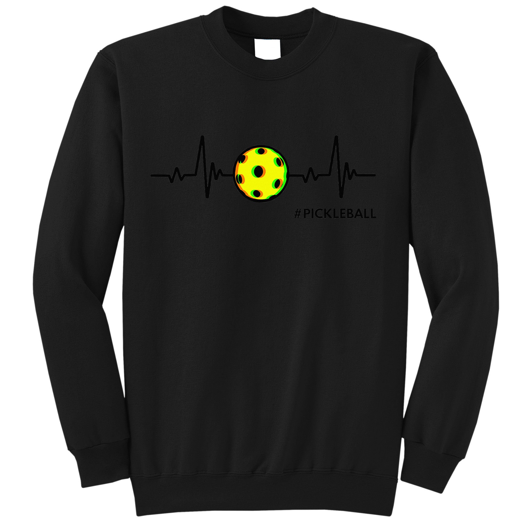 Pickleball Heartbeat Vintage Pickleball Player Sweatshirt