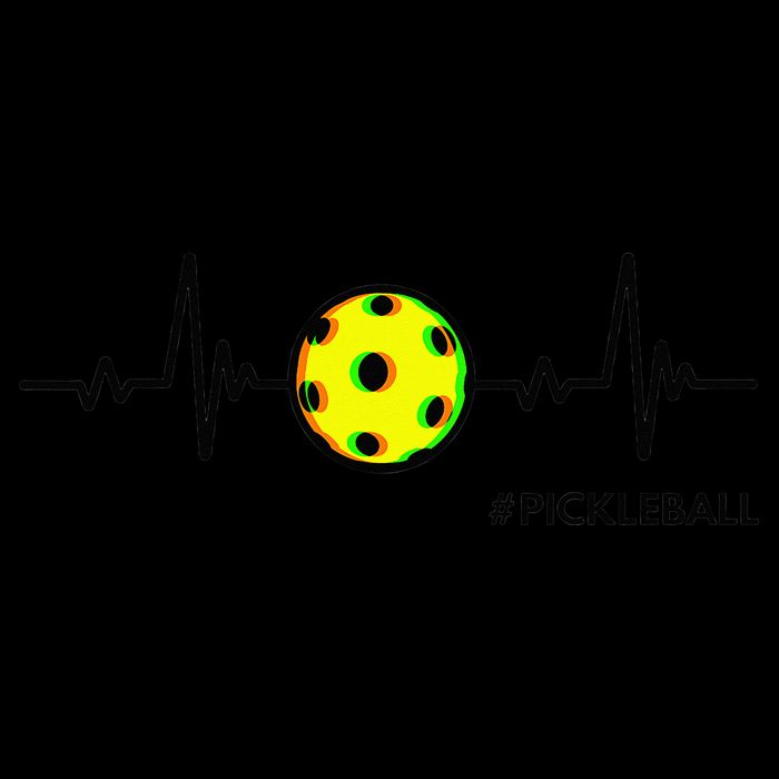 Pickleball Heartbeat Vintage Pickleball Player Toddler Hoodie
