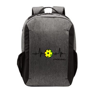 Pickleball Heartbeat Vintage Pickleball Player Vector Backpack