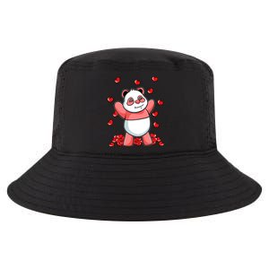 Panda Heart Valentines Day Cute Bear Animal Love Gift Cool Comfort Performance Bucket Hat