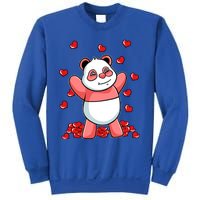 Panda Heart Valentines Day Cute Bear Animal Love Gift Sweatshirt