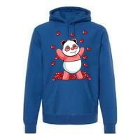 Panda Heart Valentines Day Cute Bear Animal Love Gift Premium Hoodie