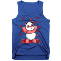 Panda Heart Valentines Day Cute Bear Animal Love Gift Tank Top