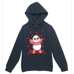 Panda Heart Valentines Day Cute Bear Animal Love Gift Urban Pullover Hoodie