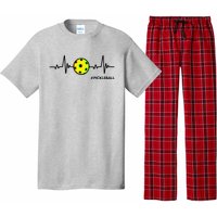 Pickleball Heartbeat Vintage Pickleball Player Pajama Set