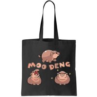 Pygmy Hippo Vintage Moo Dang Bootleg Funny Tote Bag