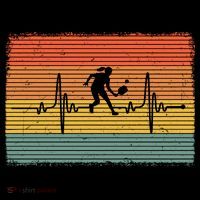 Pickleball Heartbeat Vintage Kids T-Shirt