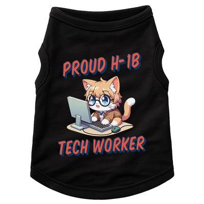 Proud H1b Visa Tech Worker And Future Immigrant Cat Worker Doggie Tank