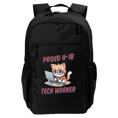 Proud H1b Visa Tech Worker And Future Immigrant Cat Worker Backpack