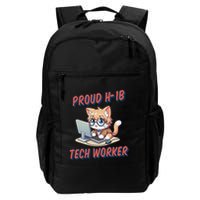 Proud H1b Visa Tech Worker And Future Immigrant Cat Worker Backpack