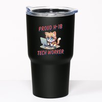 Proud H1b Visa Tech Worker And Future Immigrant Cat Worker Tumbler