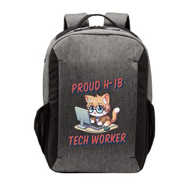 Proud H1b Visa Tech Worker And Future Immigrant Cat Worker Vector Backpack