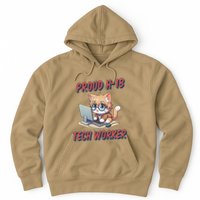 Proud H1b Visa Tech Worker And Future Immigrant Cat Worker Hoodie