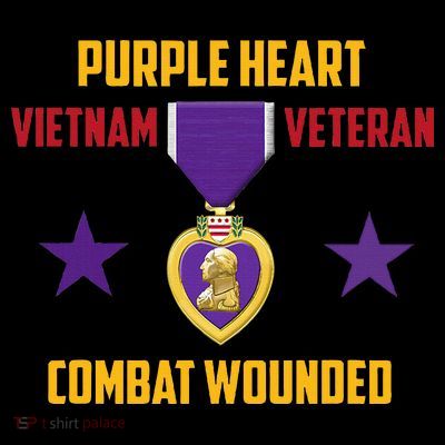 Purple Heart Vietnam Veteran T-Shirt