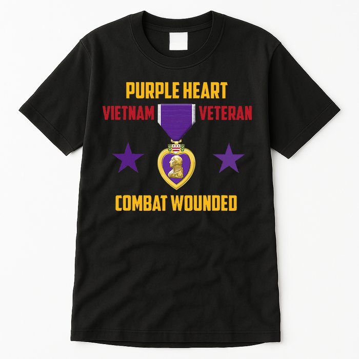 Purple Heart Vietnam Veteran Tall T-Shirt