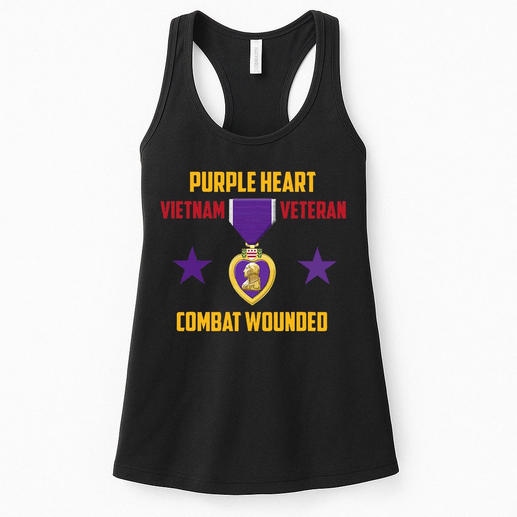 Purple Heart Vietnam Veteran Womens Tank Top
