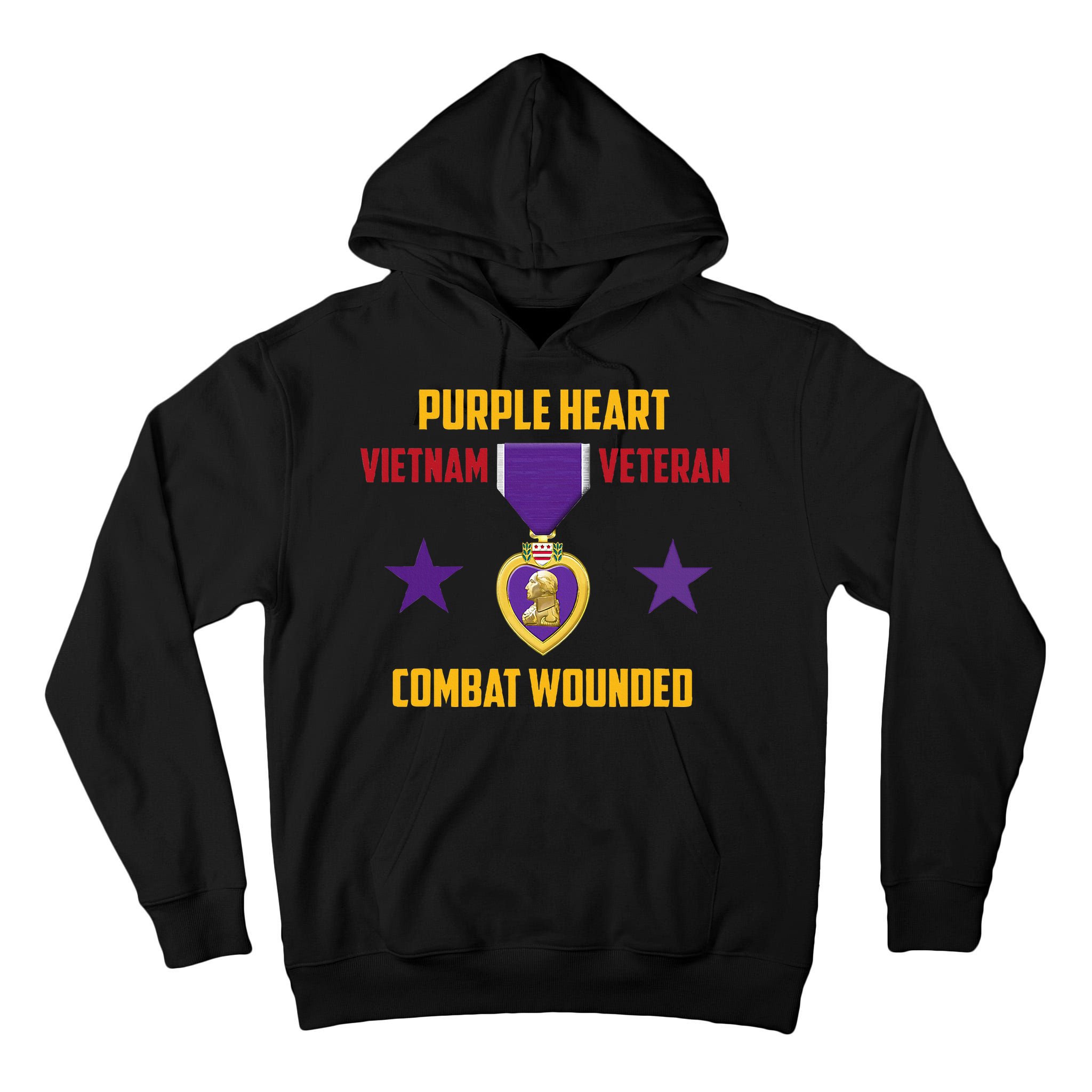 Purple Heart Vietnam Veteran Tall Hoodie