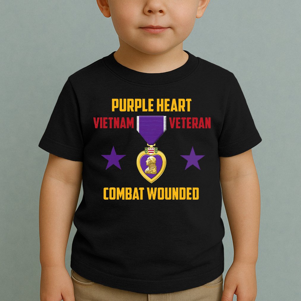 Purple Heart Vietnam Veteran Toddler T-Shirt