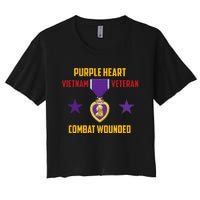 Purple Heart Vietnam Veteran Women's Crop Top Tee