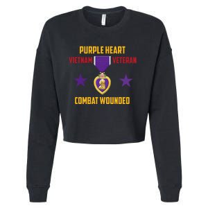 Purple Heart Vietnam Veteran Cropped Pullover Crew