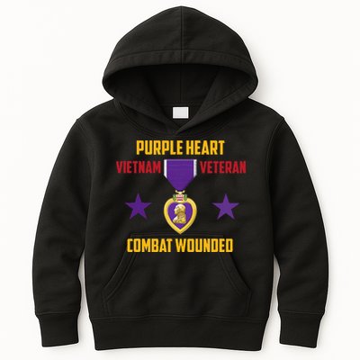 Purple Heart Vietnam Veteran Kids Hoodie
