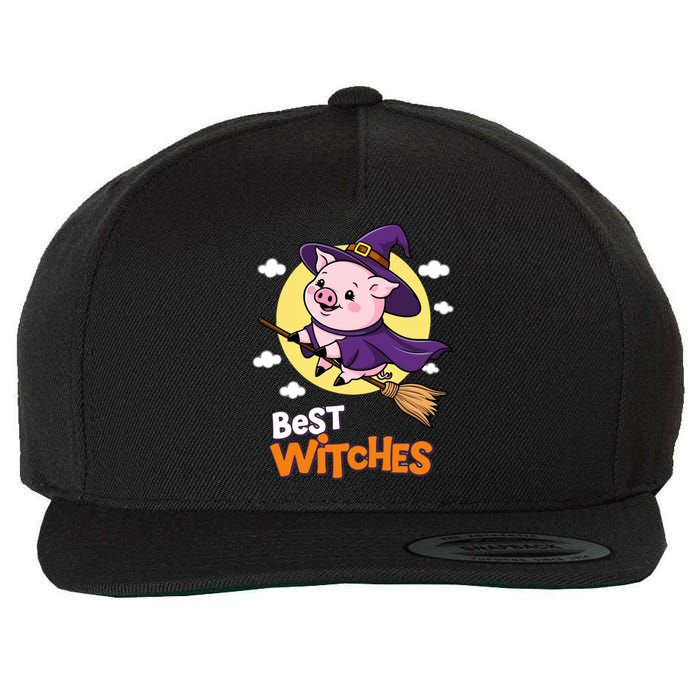 Pig Halloween Witches Costume Pigs Best Witches Wool Snapback Cap