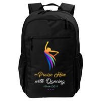 Praise Him With Dancing Christian Worship Dancer Girl Daily Commute Backpack