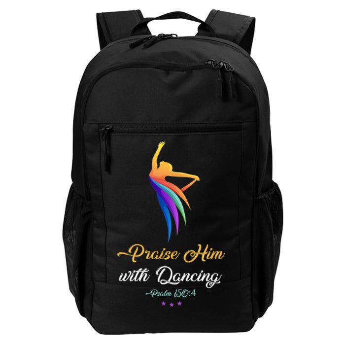 Praise Him With Dancing Christian Worship Dancer Girl Daily Commute Backpack