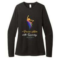 Praise Him With Dancing Christian Worship Dancer Girl Womens CVC Long Sleeve Shirt