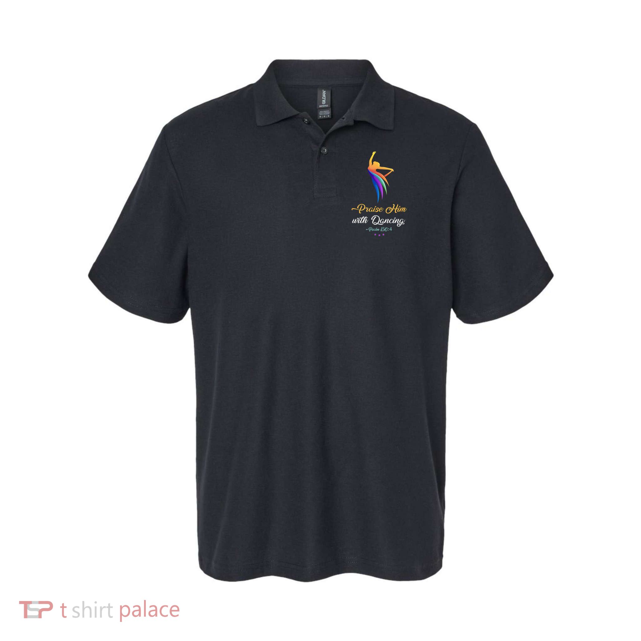 Praise Him With Dancing Christian Worship Dancer Girl Polo