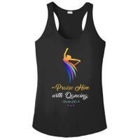 Praise Him With Dancing Christian Worship Dancer Girl Ladies PosiCharge Competitor Racerback Tank